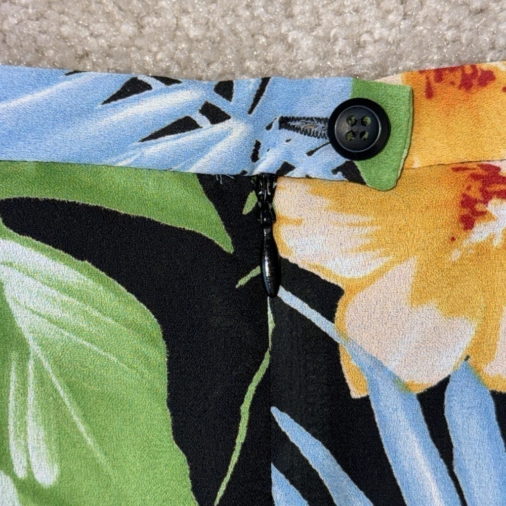 Vintage Emma James Tropical A-Line Skirt Hawaiian Lightweight 90s Size 8 - Picture 6 of 6